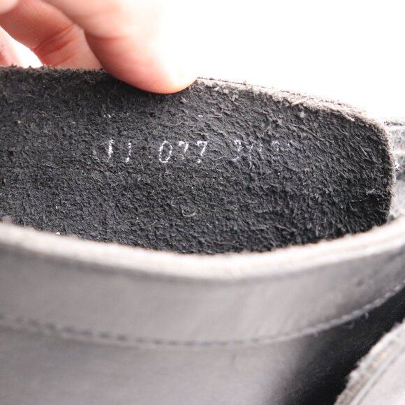 Vintage TUK Leather Boots 2 Buckle Black Leather Men\'s Size 11 Pull On Boots main image 5
